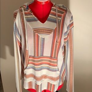 Multi-colored striped sweatshirt